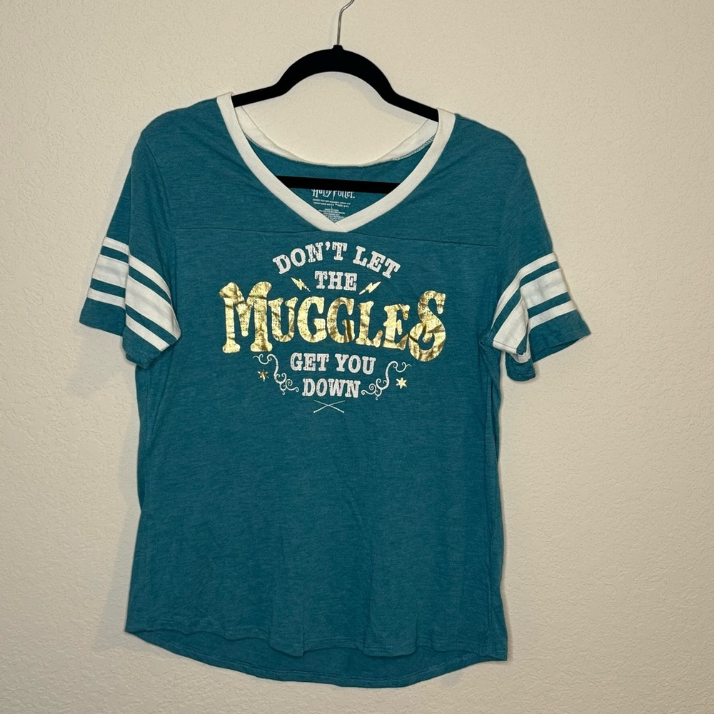 Harry Potter Don’t Let the Muggles Get You Down Tee Shirt Top Size L